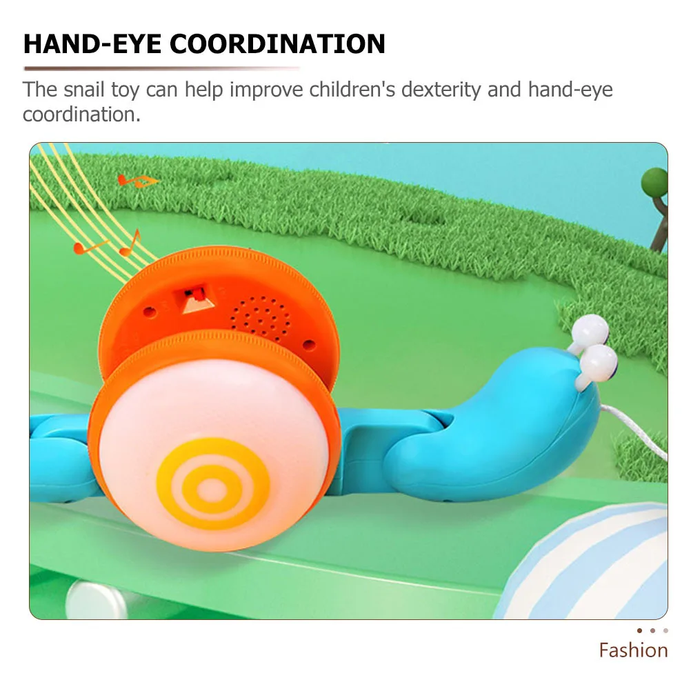 달팽이 끈 당기기 유아 걷기 격려 만화 조기 교육 아기 보행기 끈 당기기 학습