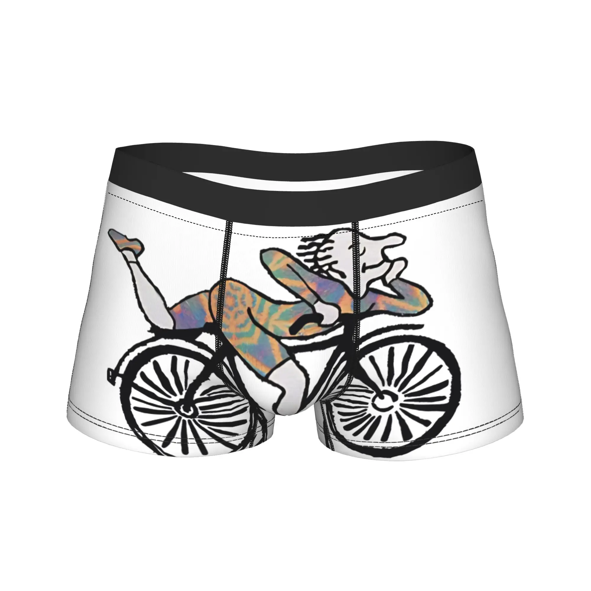 

Bicycle Day 1943 Underwear Male Underpants Design Breathable Boxer Shorts Hot Sale Shorts Briefs Big Size 2XL