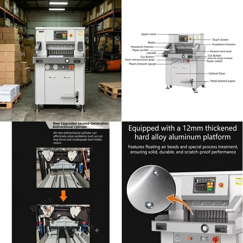 FRONT CP6810L Heavy Variable Frequency Hydraulic Paper Cutter 30-680mm Cutting Width