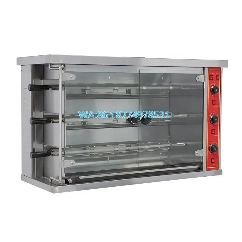 Wmwmnu for Automatic Chicken Grilling Coal Rotating Rotary Chicken Grill Gas Rotisserie