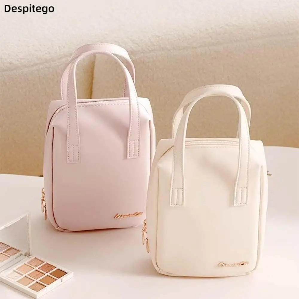 Shell Shape Cosmetic Bags For Women Elegant PU Leather Makeup Pouch Travel Toiletries Organizer Storage Handbag