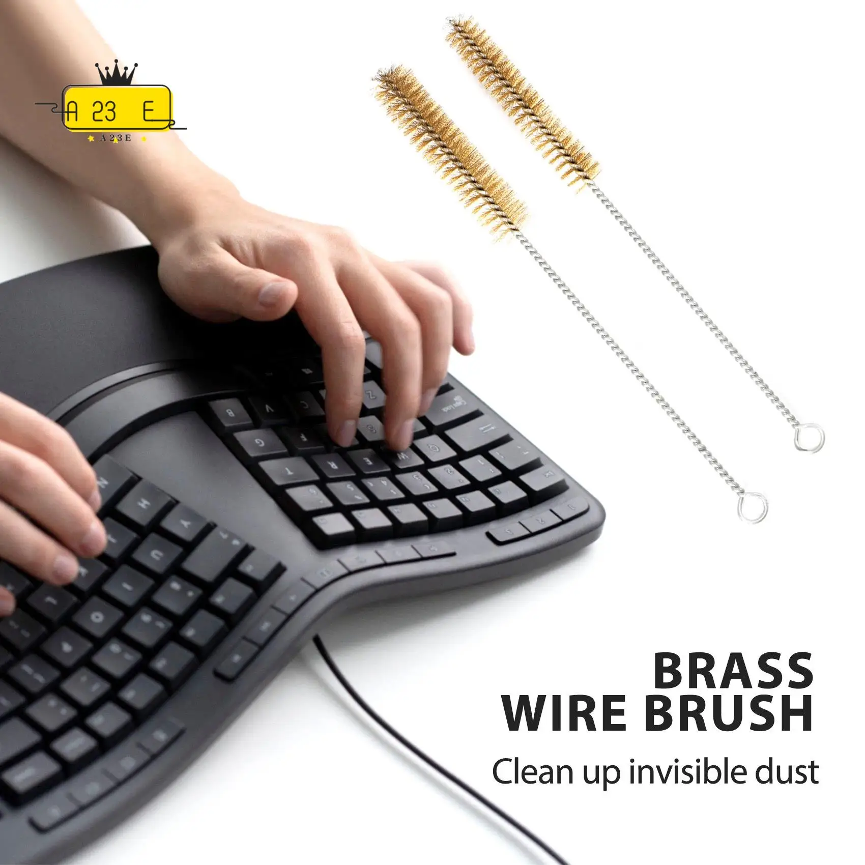 

A23E-6 шт. щетка для чистки латунных трубок, набор проволочных щеток, инструмент для чистки и полировки, набор латунных проволочных щеток для труб, цилиндрических отверстий Cl