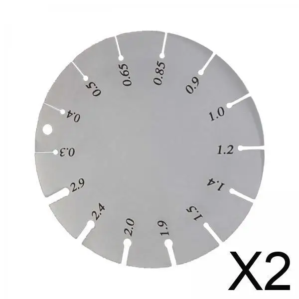 

Stainless Steel Wire Gauge Measurer Tool Inspection Diameter Ruler for Hobbyist Jewelry Work