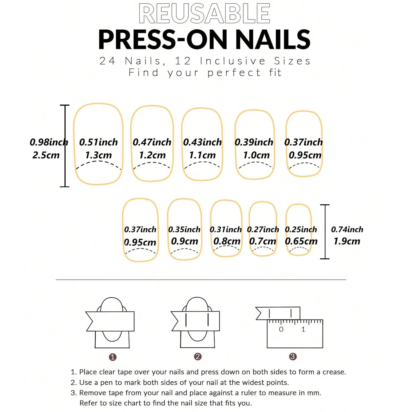 24 قطعة من الأظافر المزيفة المربعة المتدرجة باللون الأزرق مع لمعان أكريليك طويل مغطى بالكامل، ملابس يومية للنساء والفتيات