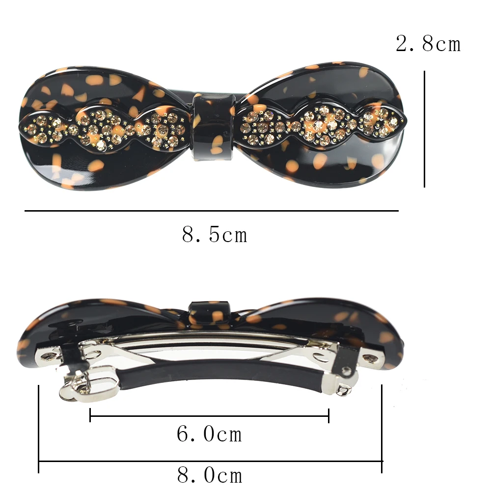 Women Headwear New Bow Hair Clip Cute Hair Barrettes Fahion Rhinestone Hair Accessories For Women