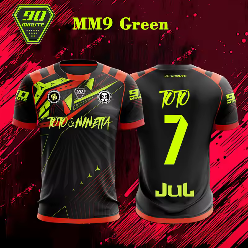 Maillot JUL Toto Ninetta Printed Jersey Men's and Women's Breathable Football T-Shirt Adult Children's Short-Sleeved T-Shirt - Image 8