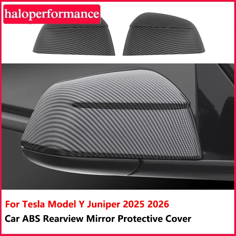 Pour Tesla Modèle Y Juniper 2025 2026 Rétroviseur Couverture De Voiture ABS Côté Miroir Couverture Accessoires Extérieurs (2pcs)(pas adapté Standard)