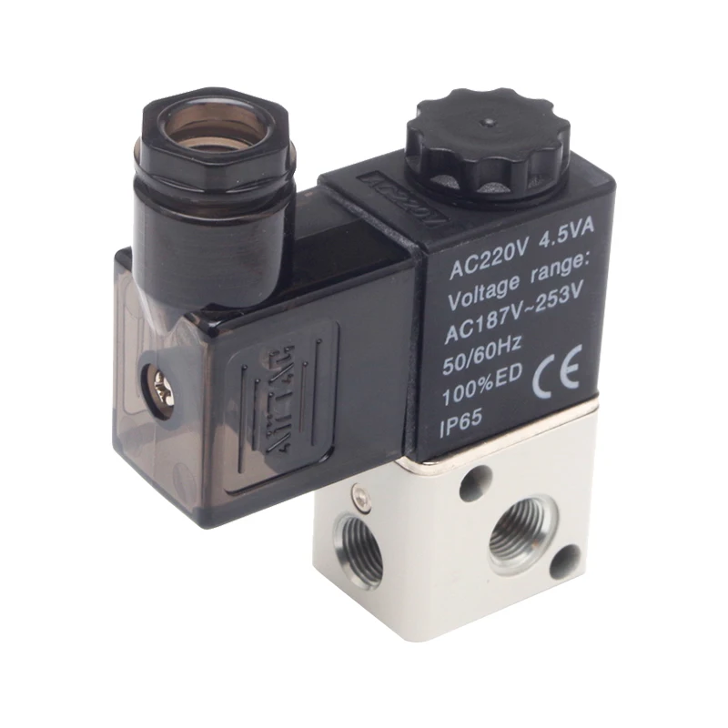 3V1-06 1/8 2 Position 3 Way Direct Action Electromagnetic Valve Pneumatic Solenoid Valve