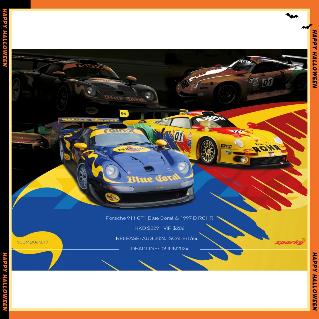 

TINY Sparky Porsche 911 GT1 BlueCoral 1997 TINY1:64 model