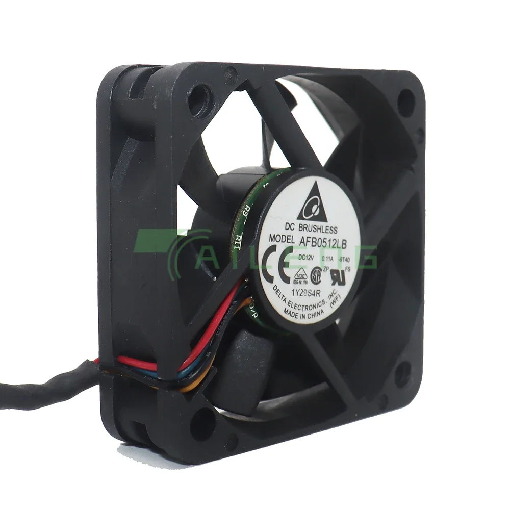 AFB0512LB 5 ซม.50x50x15 มม.50 มม.DC12V 0.11A Double BALL BEARING 4pin พัดลมระบายความร้อนสําหรับแหล่งจ่ายไฟแชสซี CPU