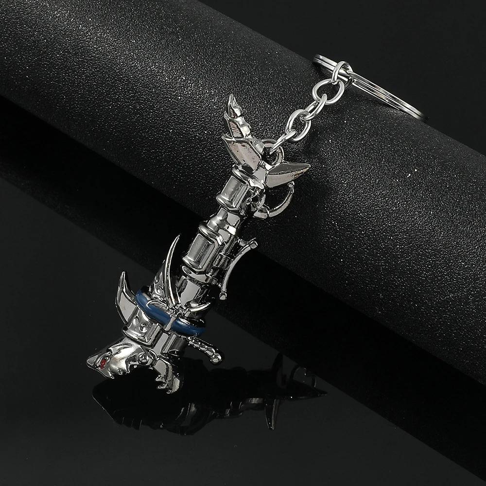 Anime Game Arcane Jinx Cannon Keychain Fashion Cool Car Key Pendant Creative Accessory for Men view 2