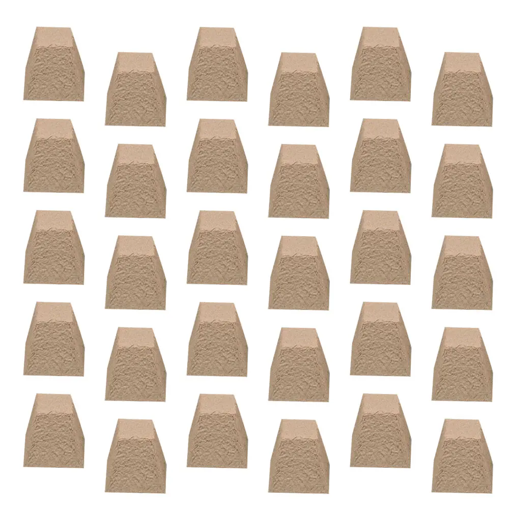 

100 Pcs Nursery Cup Plant Root Pruning Cups Pulp Square Fiber Seedling Gardening Pot Degradable Disk