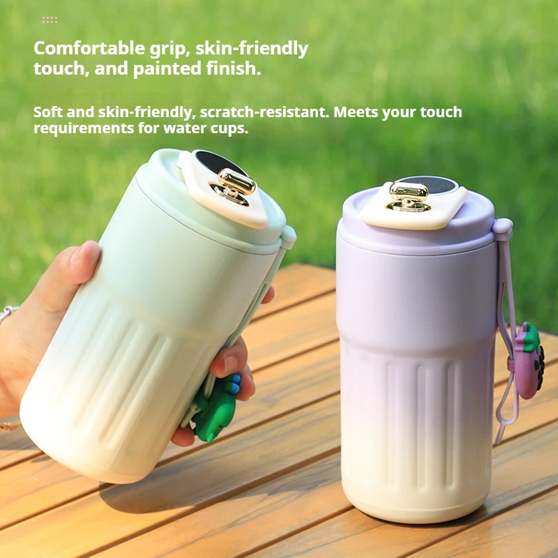 450ML Stainless Steel Thermo Water BottleDisplay Temperature Coffee Cup  Insulated Cup Vacuum Cup Keep Cold and Hot Thermal Mug