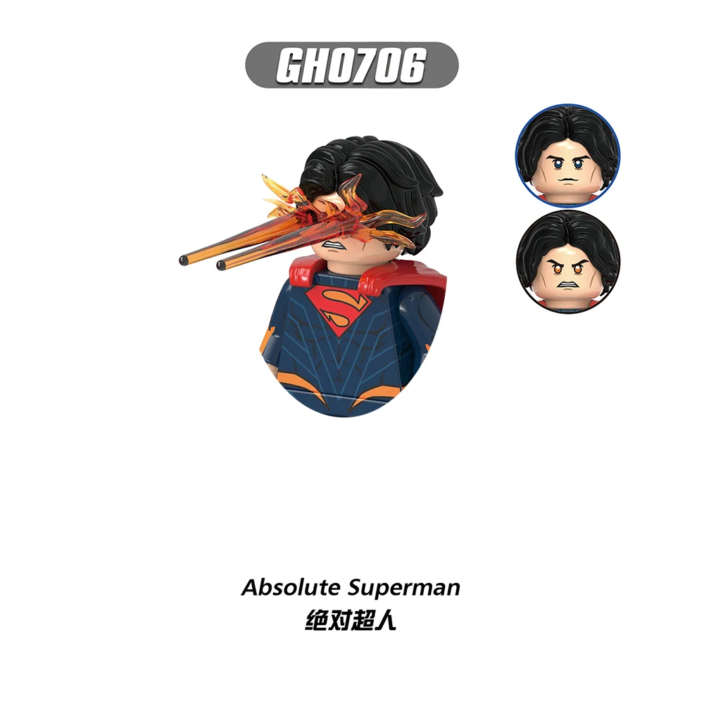 Omini Man GH0692-GH0707 Unbesiegbarer Superman Batman Neue Bausteine für Spielzeug Geschenke Actionfiguren Kinder-Bausteine für Partys
