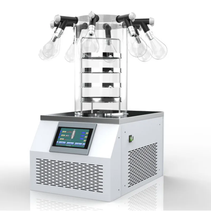 Small Electric Heating Vacuum Freeze Dryer LGJ-10NS 950W High Accuracy From Tianjin For Medical & Food Applications