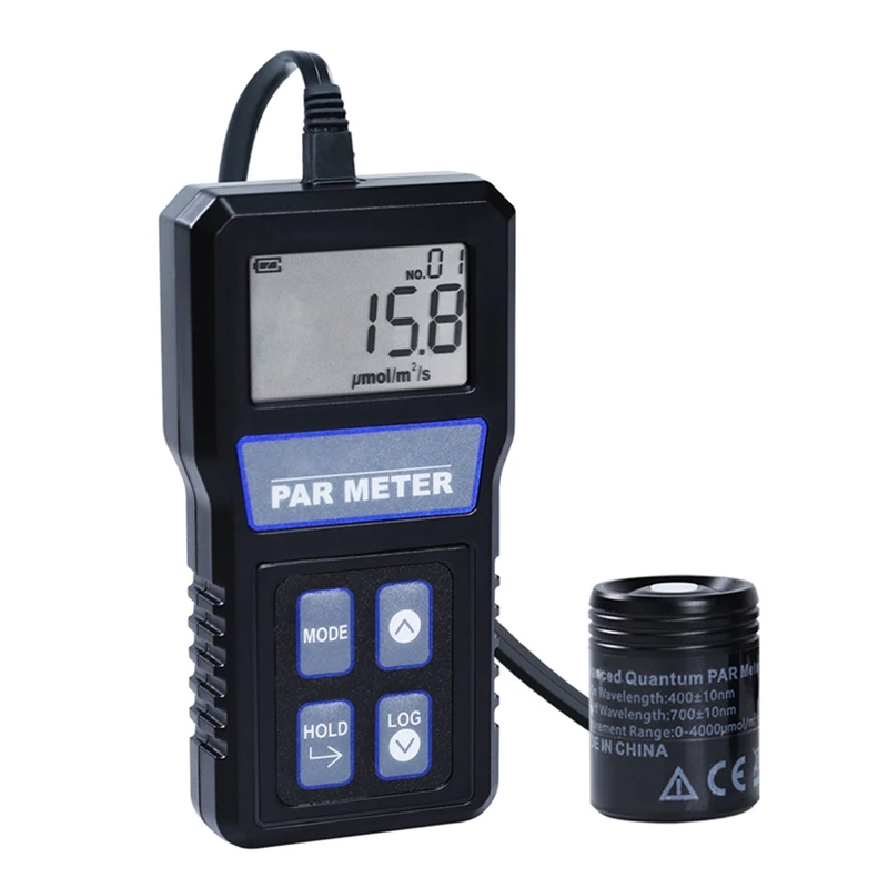 

Digital PAR Meter IP68 Waterproof Probe Full Spectrum Quantum Sensor Photosynthetic Activity For Plant PPFD Tester