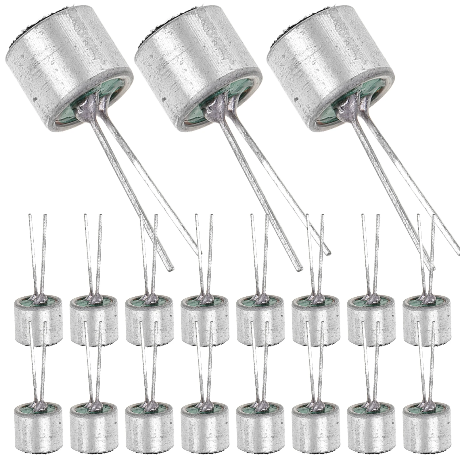 

20 Pcs High Sensitivity Microphone Head Electret Condenser Pickup Cylindrical Pins Sound Light Control Mini Mic Eco Friendly