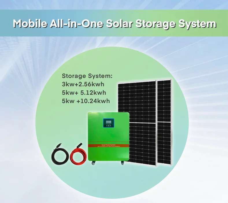 5kw 5.12kwh All in One off Grid All in One Solar Power System Movable Easy Install Solar Generator for Household&office