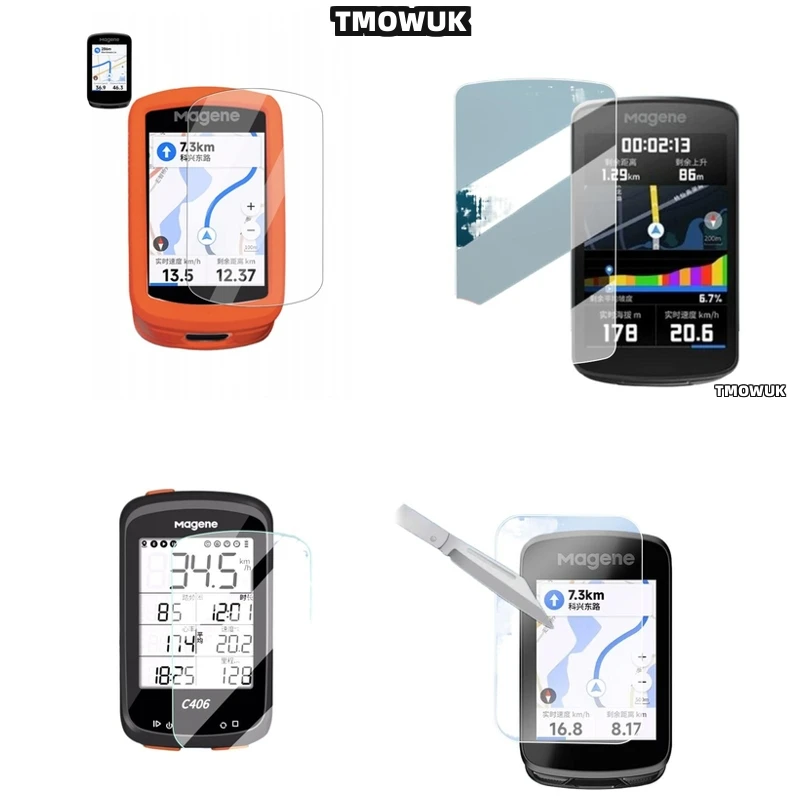 

For Magene C706 C506 C606 C606Pro Bike GPS Tempered Glass Film For Screen Protect Accessory