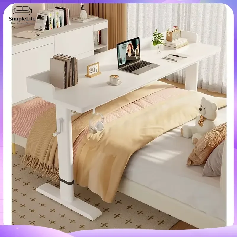adjustable-overbed-laptop-desk-with-wheels-rolling-computer-table-for-bed-office-solid-wood-hand-crank-bedside-desk-home