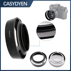 Camera Metal Lens Hood Vented Wide-angle 43mm Screw-in Lente Protect For Fuji XF 35mm/23mm f/2 R WR Lens Hood