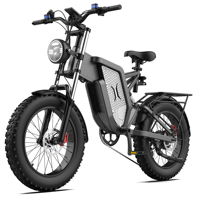 EKX X20 Electric Bicycle 48V 35AH Lithium Battery Adult Mountain Ebike 20 Inch Mountain Electric Men's Moped Road Bikes