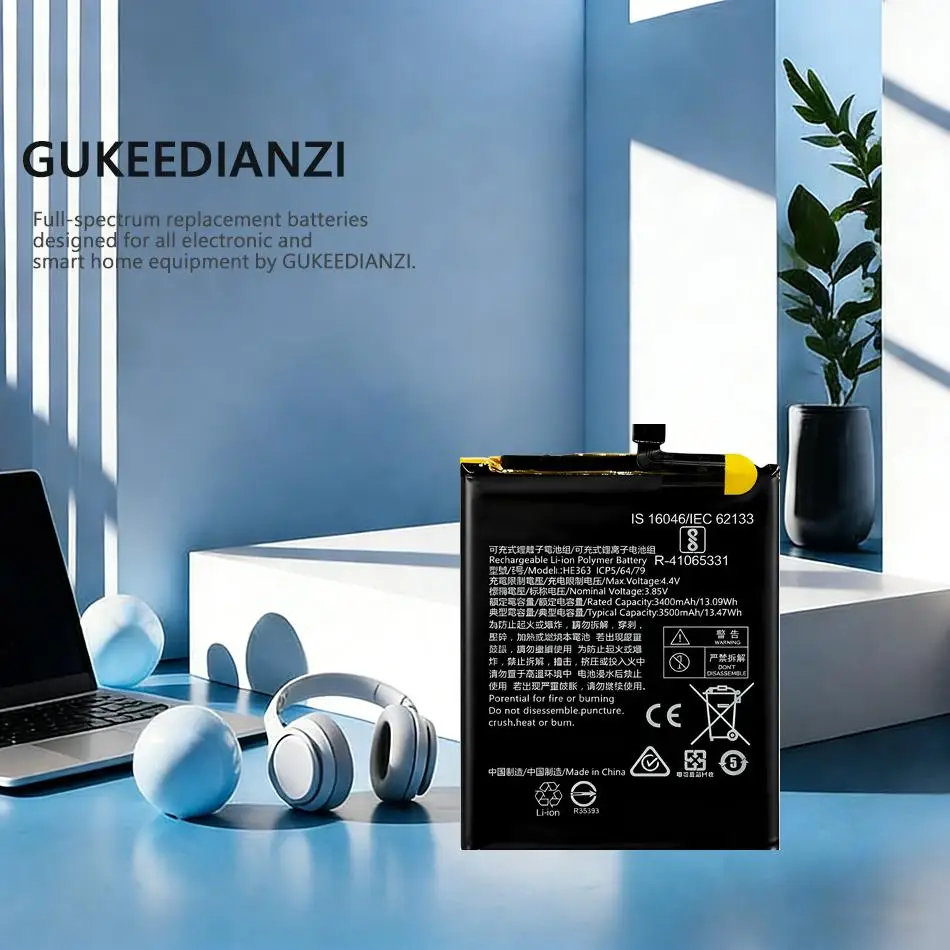 

Аккумулятор для мобильного телефона HE363 для Nokia 8.1 X7 TA-1131 TA-1119 TA-1128, высокая совместимость, 3500 мАч, надежная замена