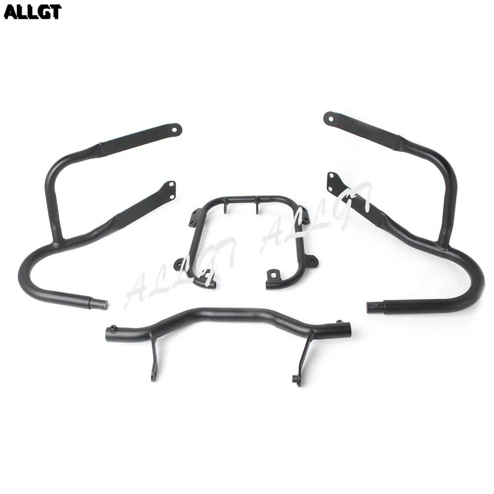 Black Motorcycle Front Highway Crash Bars Engine Protection Guards for BMW R1200RT 2005 2006 2007 2008 2009-2013