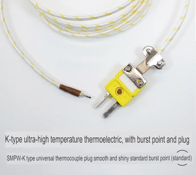 980C high temperature Type K ceramic fiber silica  temperature sensor thermocouple wire  XS-K-20