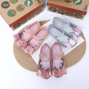 2024 جديد ميني ميليسا فراشة جيلي فراشة جيلي أحذية جيلي صنادل أفضل 10 صنادل ميليسا للأطفال - رقم 4