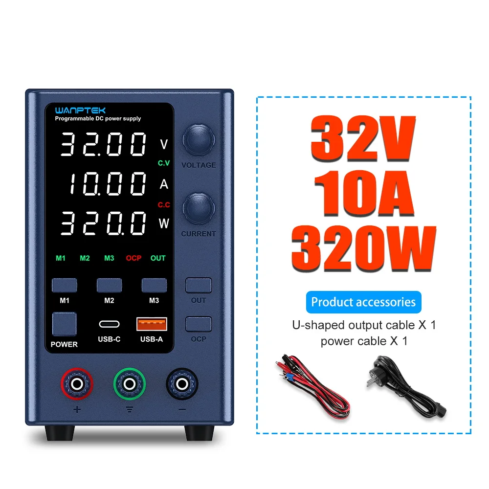 Wanptek 30V 5A 10A DC Voeding Verstelbare Digit Display Laboratorium Voedingen Spanningsregelaar 60V 5A 120V 3A Reparatie