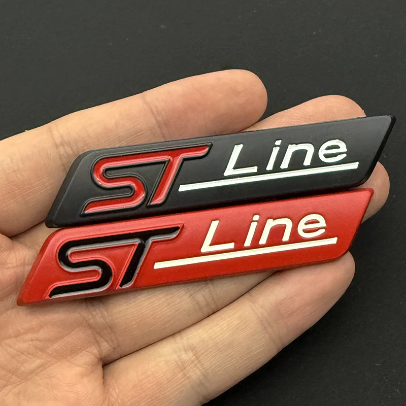 ثلاثية الأبعاد المعادن Stline شعار ST خط شعار ملصق سيارة درابزين الجانب شارة لفورد فوكس فييستا بوما فييستا كوغا مونديو اكسسوارات السيارات
