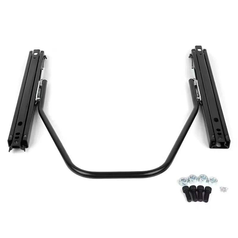 Universal Car Styling Auto Parts Iron Stainless High Strength Seat Adjustable Dual Rails Sliders Replace view 3