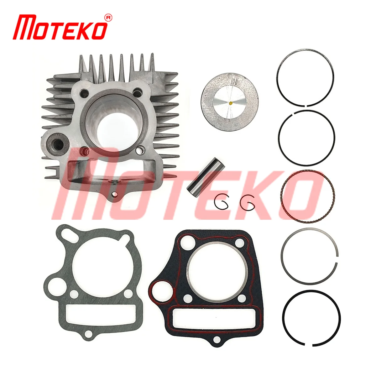 BX19080051 CD100 C100 POP100 50MM CYLINDER AND PISTON KIT WITH 13MM PIN 4T 100CC ENGINE PARTS FOR CUBS ATV CROSS DIRT BIKE