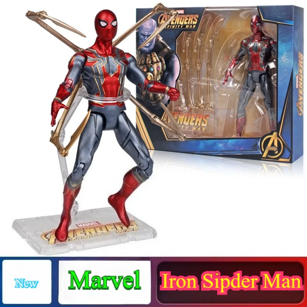 

Коллекционная фигурка Человека-паука (Железный Человек-паук) Marvel, набор из 3 фигурок, Мстители: Бесконечная война, оригинальная модель, ручная работа, игрушка, декор, украшение
