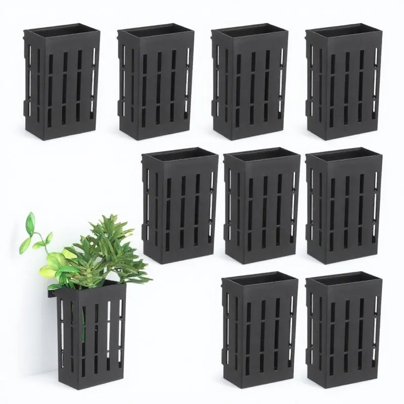 10 Piezas de Cestas Colgantes para Plantas Acuáticas, Macetas para Acuarios Montadas en la Pared, Suministros para Peceras, Cestas para Plantación Acuática