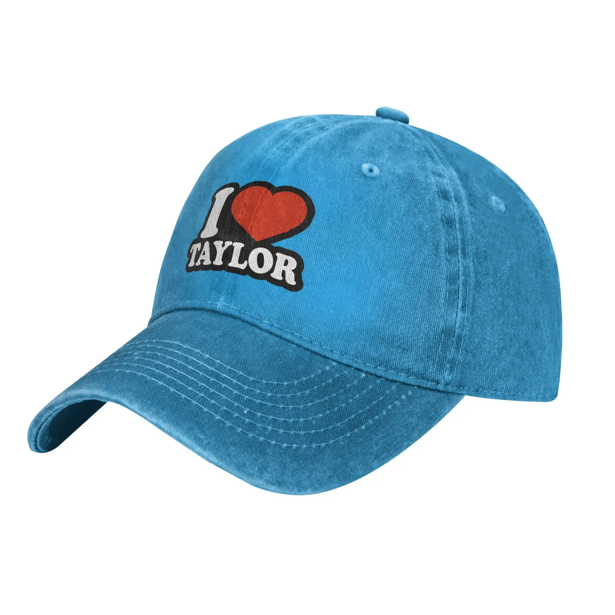 I Love Taylor Hats for Man and Women Four Season Outdoor Sports Baseball Cap Classic Washed Cotton Dad Caps