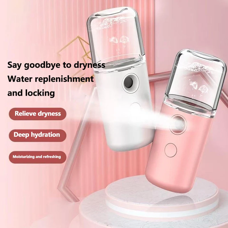 30ML Mini Steamer Personal Nano Sprayer USB Nebulizer Humidifier Moisturizing Hydrating ผู้หญิง Beauty Skin Care เครื่องมือ