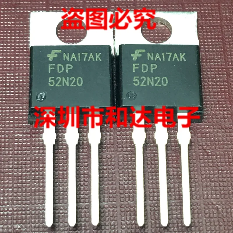 10szt FDP52N20 200V 52A