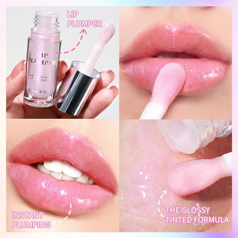 Lip Plumper Liquid Mirror Water Light Glass Moisturizing Transparent Gloss Lip Lip Makeup Glaze Lip Lip Plumper