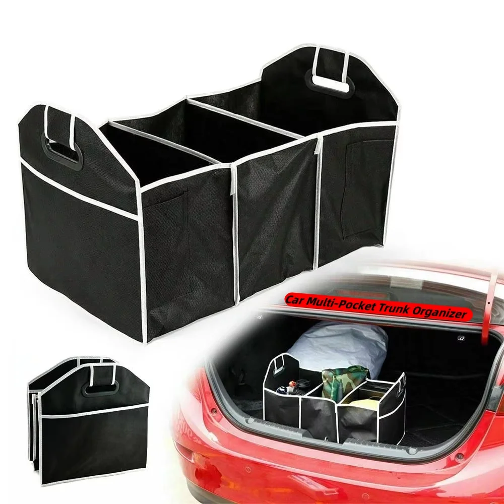 

Car Multi-Pocket Trunk Organizer Large Capacity Folding Storage Bag Trunk Stowing and Tidying Trunk Organizer Car Accessories