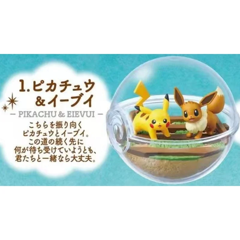 6Pcs/set Re-Ment Genuine Pokemon Miniature Scene Poke Ball 13 Latias Aron Jolteon Action Figure Model Toys Gift for Birthday