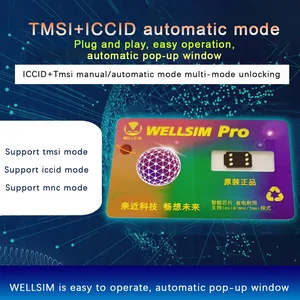Bilashmart 2024 BackShell Updated Wellsim Pro V3.9 Iphone6S/SE/7/8/X/XR/XSM/11/12PM/13/14PM Unlocked Card Stickers Wellsim Pro