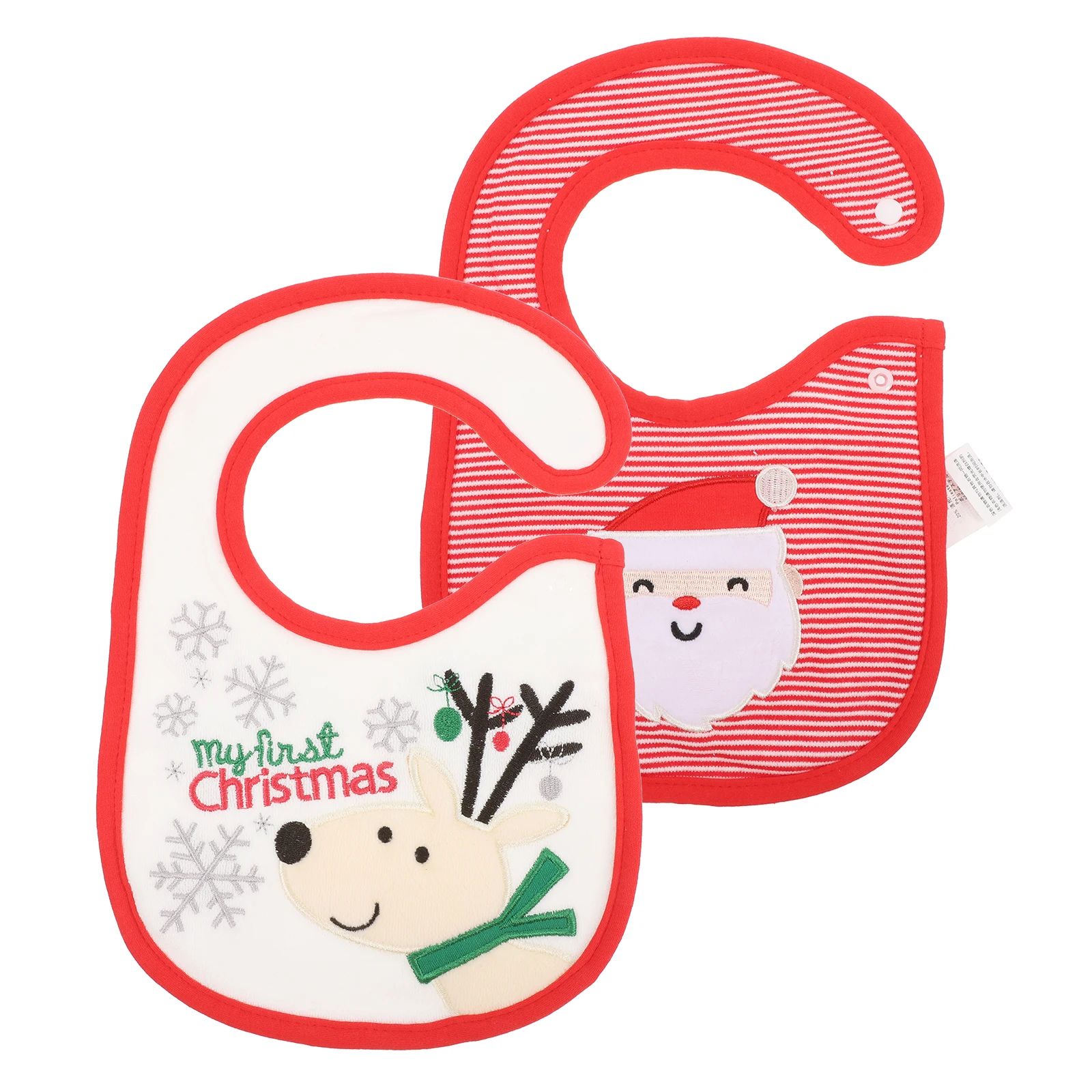 

2 шт. детский нагрудник для слюней, водонепроницаемый хлопковый фартук для кормления для новорожденных и малышей-добный, легко чистится, впитывающий слюну