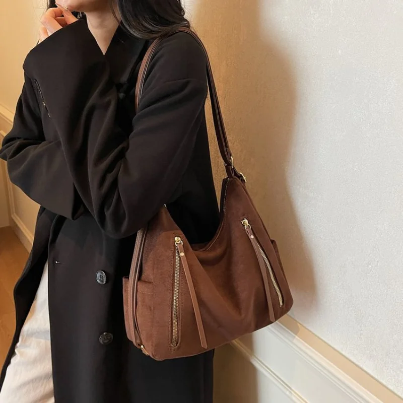 

Популярная классическая кожаная женская большая сумка высокого класса, элитная брендовая элегантная модная элегантная винтажная повседневная сумка с деталями ​