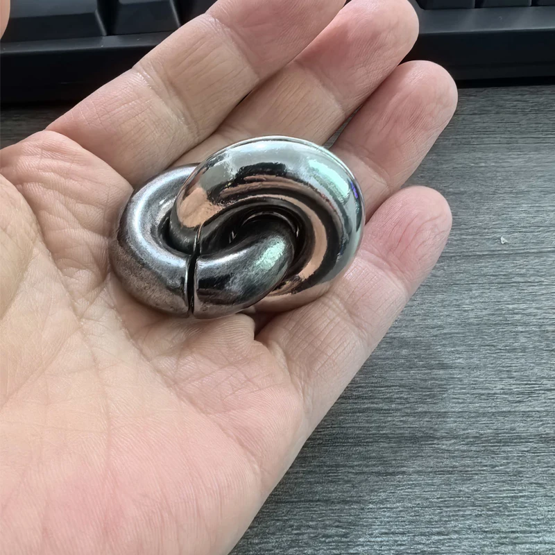 Mind Challenge Magic Baffling IQ rompecabezas de cascabel de Metal para niños adultos desbloquear juegos entrelazados prueba lógica juguetes educativos