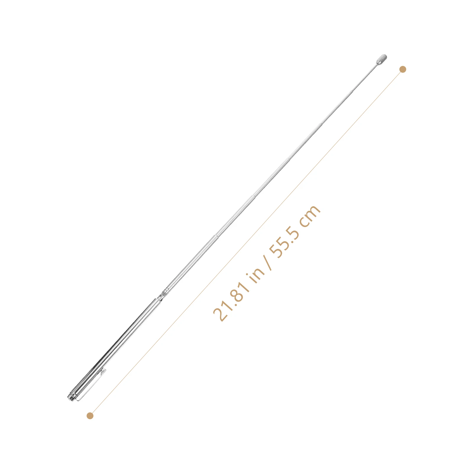 

1Set Stainless Steel Dowsing Rod Flexible Telescopic Measuring Instrument for Ghost Finding Pen Shape