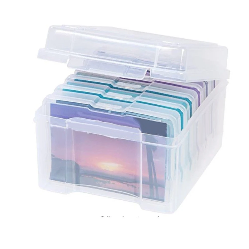 Photo Storage Box 5x7inch Photograph Picture Album Organiser Craft Container For Jewelry Tools Screws Parts Hardware Boxs