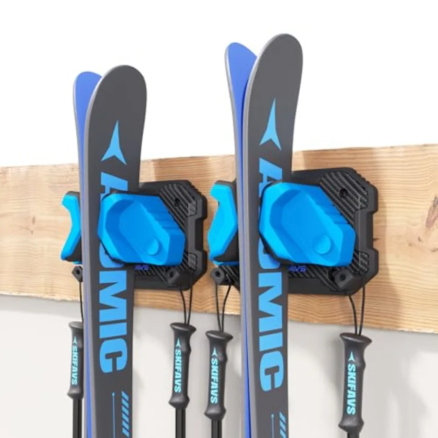 

Ski and oard Wall Rack for Gara Wall Fits Any Ski/oard Ski Wall Mount olders Dama-Free Stora Rack Gara Orgazation Space-Saving