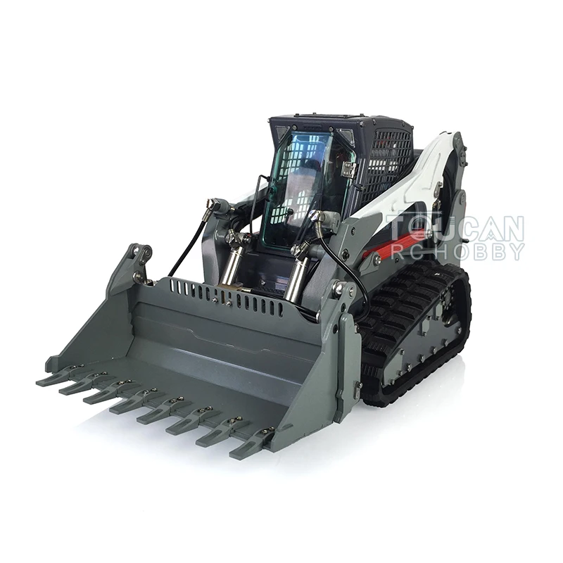 In Stock 1/14 LESU Hydraulic Skid-Steer Tracked RC Loader Aoue-LT5 Engineering Vehicles DIY Model Painted Toys TH17187